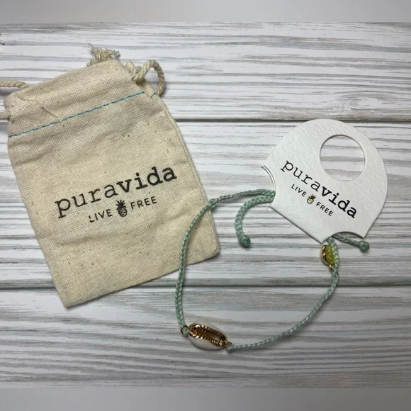 NWT Pura Vida Costa Cowrie Charm Bracelet - Picture 1 of 3